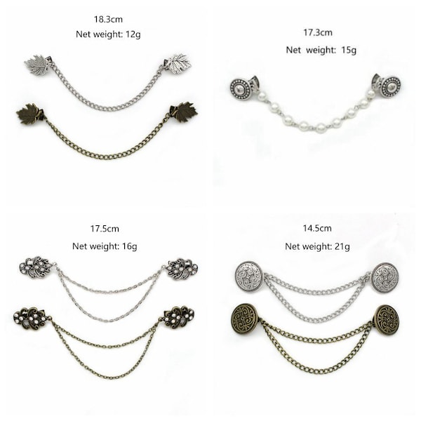 Cardigan Clip Sjal Broche BRONZE STYLE 2 STYLE 2 Bronze Style 2-Style 2