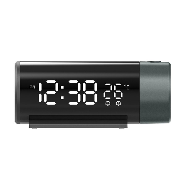 Digital projektionsväckarklocka Automatisk bakgrundsbelysningsklocka Black