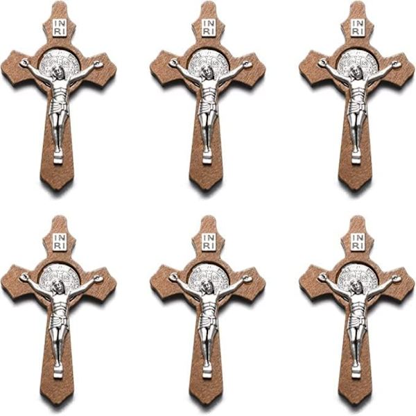 15 stk Trekors Religiøst Krusifiks Charms Mann Liggende på
