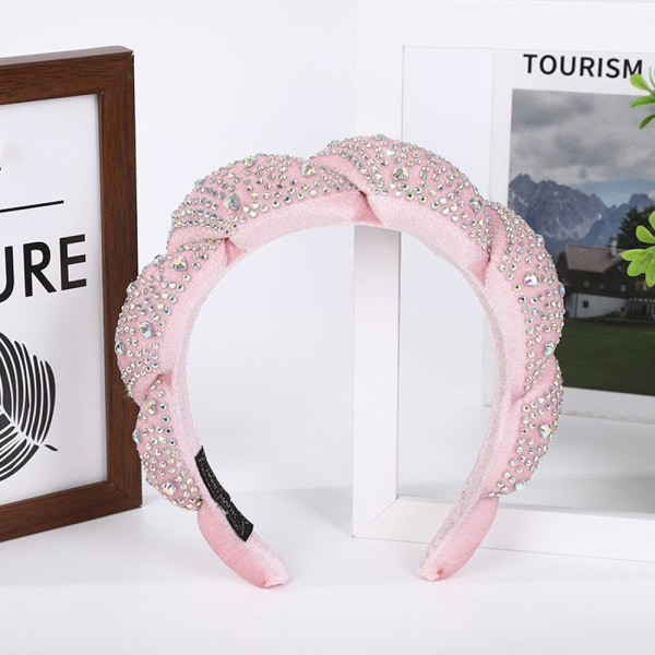 Strassikivi Sponge Hiusnauhat Punotut hiusnauhat PINK Pink