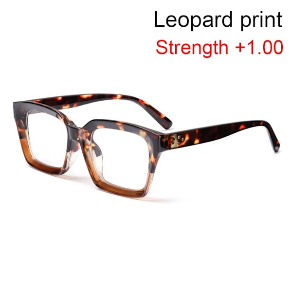 Læsebriller Presbyopia Briller LEOPARD PRINT STYRKE leopard print Strength +1.00-Strength +1.00