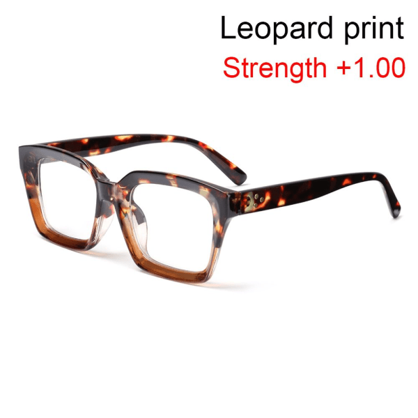 Lukulasit Presbyopia Silmälasit LEOPARD PRINT STRENGTH leopard print Strength +1.00-Strength +1.00