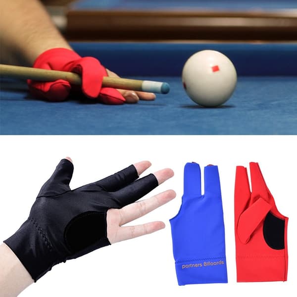 2 STK 3 Fingers Handsker Cue Billard Pool BLÅ blue