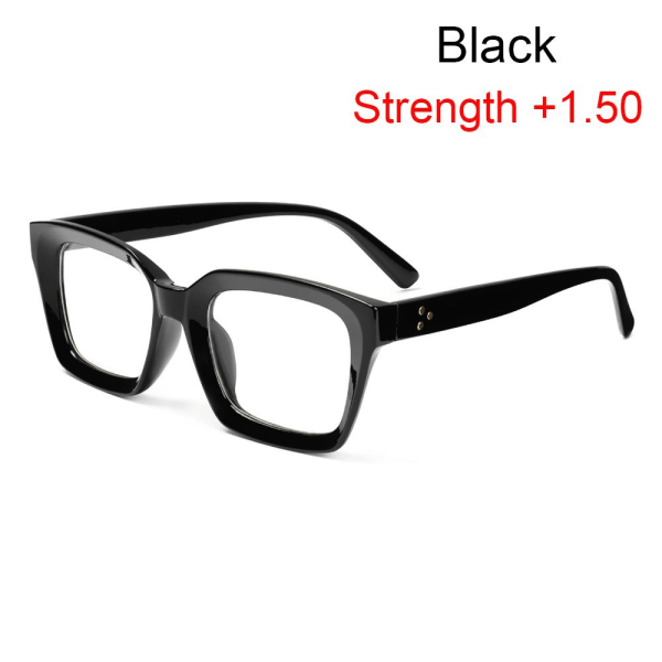 Läsglasögon Presbyopi Glasögon SVART STYRKA +1,50 black Strength +1.50-Strength +1.50