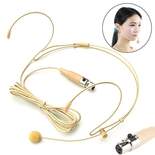 Hovedbåret headset mikrofon SORT black