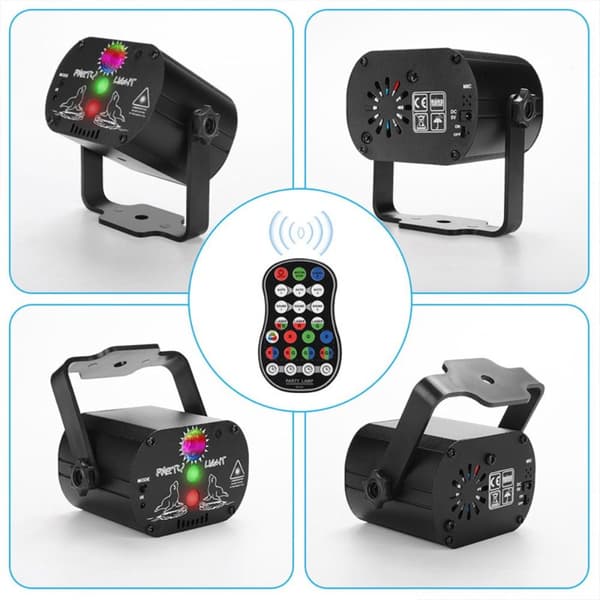 Stage Light Disco Lights Farverig Flash Lampe