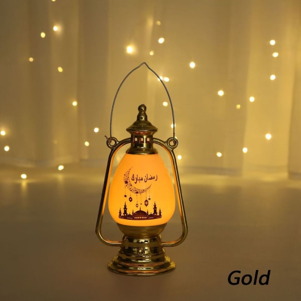 Eid Al Fitr Ramadan Home Lampe GULD GULD