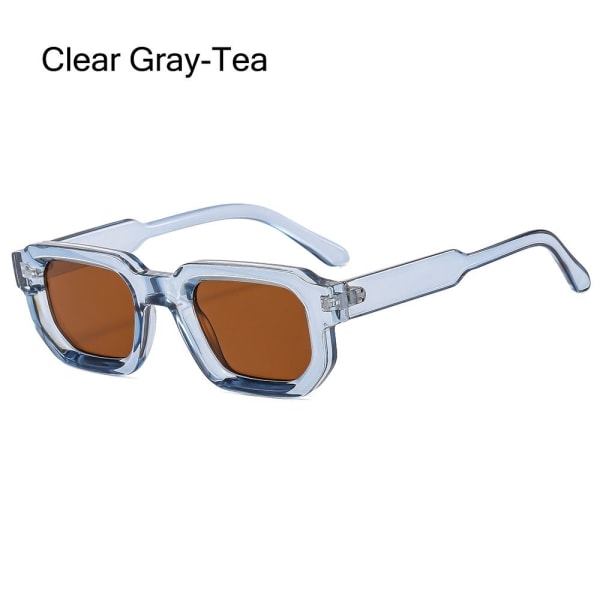 Square Frame Solglasögon Skärmar CLEAR GREY-TEA CLEAR GREY-TEA Clear Gray-Tea