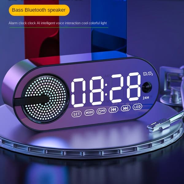Väckarklocka Dubbel väckarklocka Bluetooth ljud