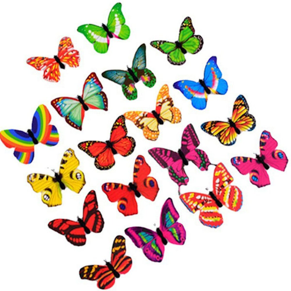 5kpl Värikäs Luminous Butterfly LED Night Light Wedding 5pcs