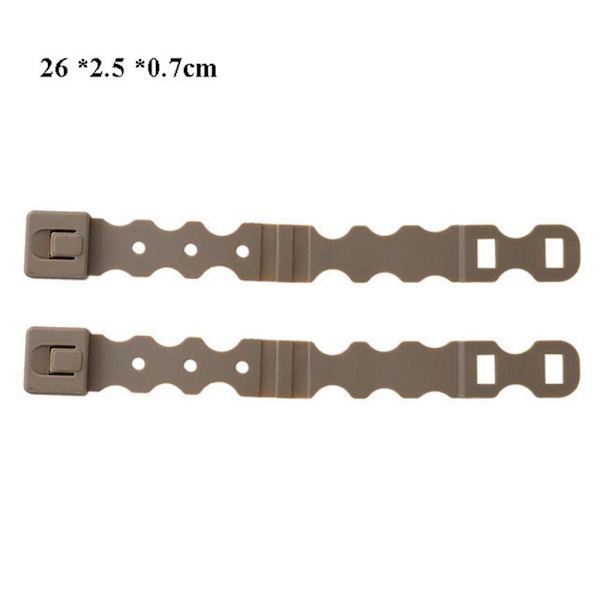 2stk Tactical Molle System Malice Clips KHAKI 26CM Khaki 26cm
