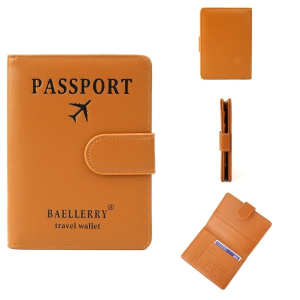 Passinsuojat RFID Passport Clip VAALEENRUSKEA Light Brown