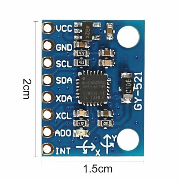 3 STK 3-akset accelerometer Gyroskopmodul Accelerometer