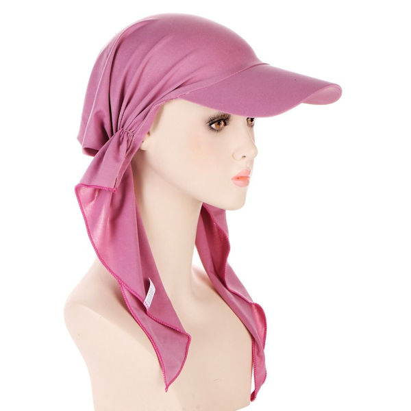 Kvinders tørklædekasketter Multicolor Hijab PINK pink