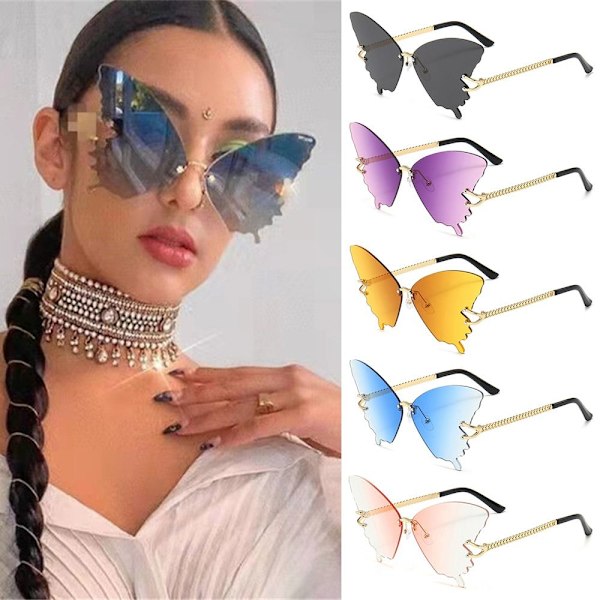 Butterfly Aurinkolasit Gradient Aurinkolasit MUSTA GREY MUSTA GREY Black gray