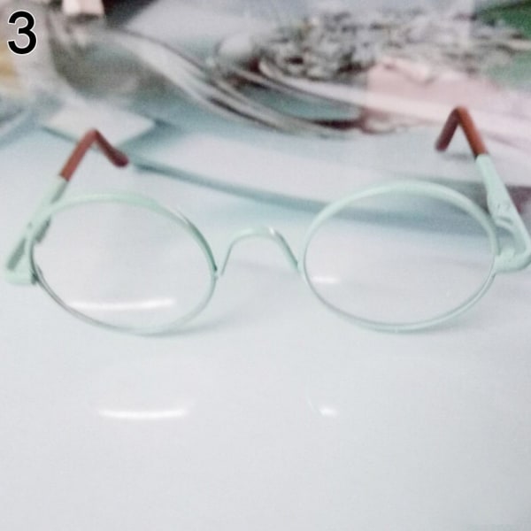 Søde runde stel Plys dukke briller 3 3 3