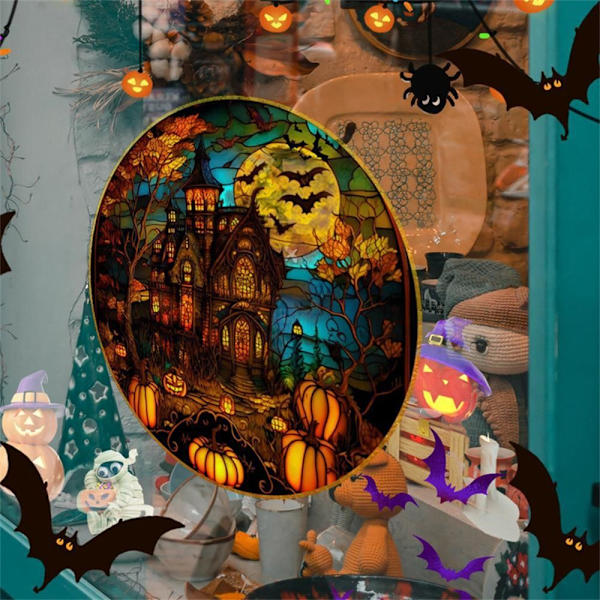 Vindusklistremerker Halloween dekorativt klistremerke 02 02 02
