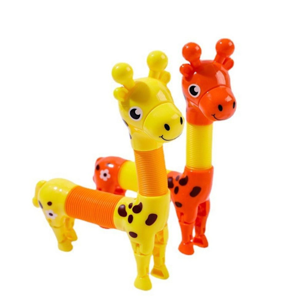 3 STK Girafpoprør Dyresugelegetøj DINOSAUR-A DINOSAUR-A Dinosaur-A