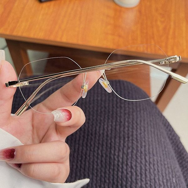 Anti Blue-ray Glasses Optiset lasien kehys HOPEAA silver