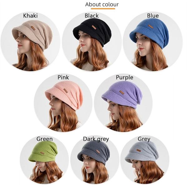 Neulotut pipot KHAKI khaki