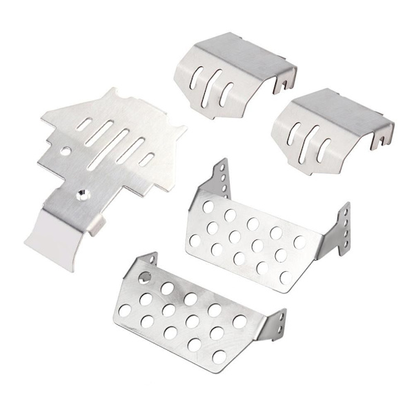 Chassis Armor Axle Protector TRX4 Protector Skid Plate 5pcs