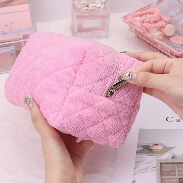 Bomull case Kosmetikväska ROSA Pink
