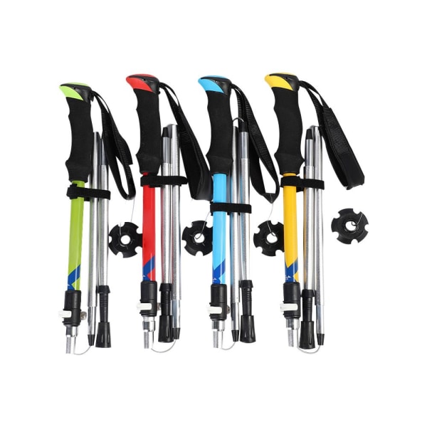 Walking Justerbar Trekking Pole Stick gul