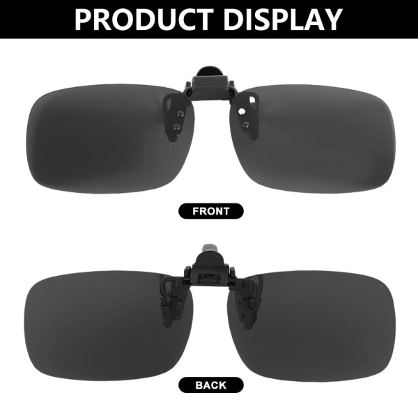 Clip-on solbriller polariserede DAG & NAT BRUG DAG & NAT BRUG Day & Night Use