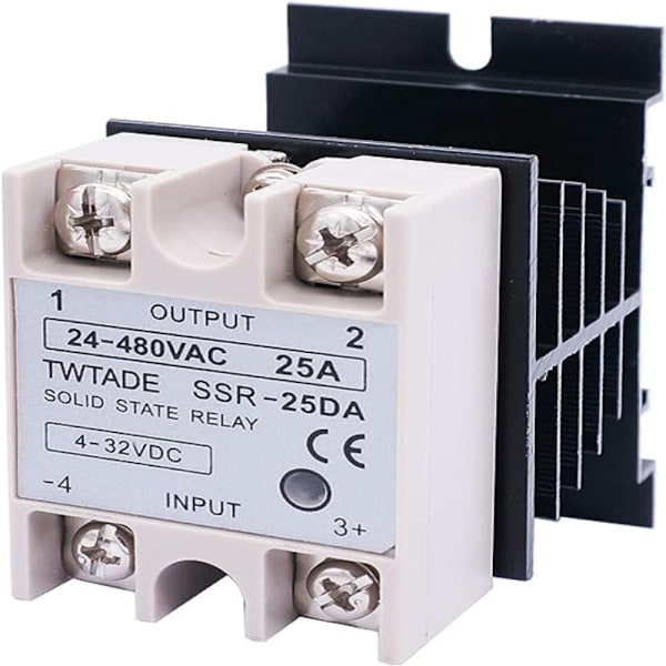 Enkeltfaset Solid State-relæ DC-styret AC