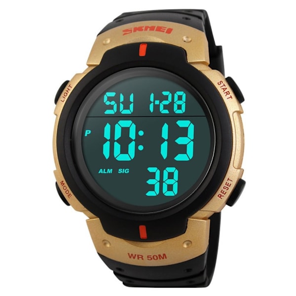 Miesten urheilukellot LED- watch GOLD Gold