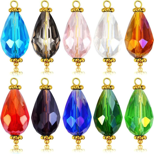 Krystal Charms Teardrop Krystal Charms Facet Teardrop