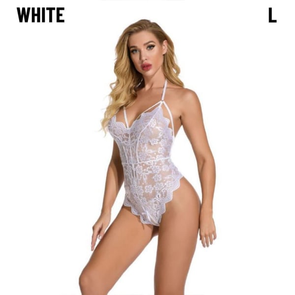 Lace Bodys Underkläder Nattkläder-Underkläder VIT L white L