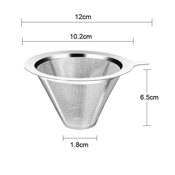 Kaffefilter Kaffe Drip Mesh 600 MESHS-INGEN BAS S-INGEN BAS 600 MeshS-No Base