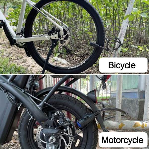 90 cm motorsykkel hengelås sykkelkjedelås tyverisikring Black