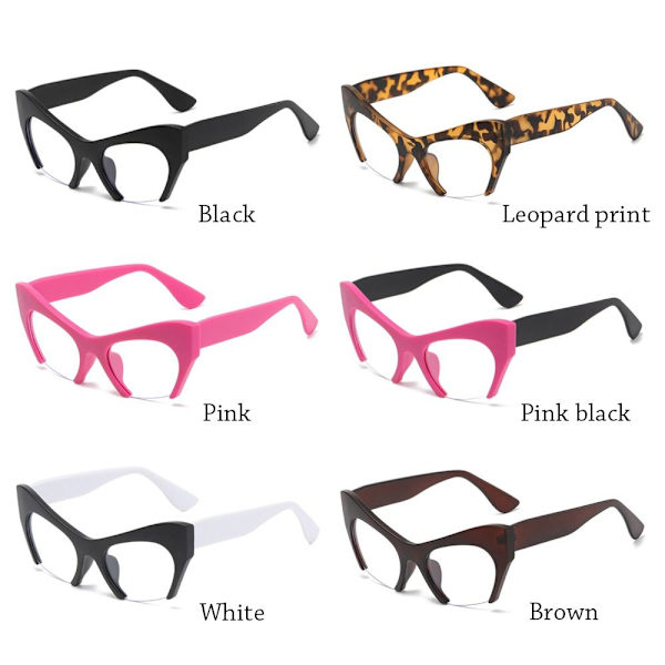 Anti-Blue Light Briller Overdimensionerede briller LEOPARD PRINT Leopard print