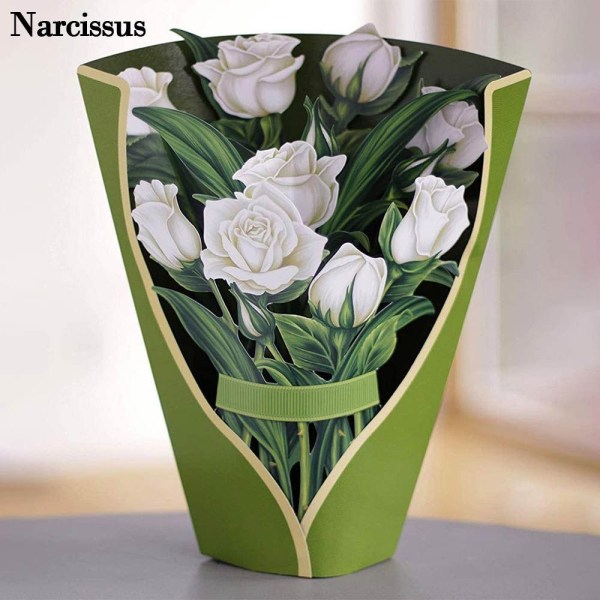 3D Pop-up bukett Papir Blomster NARCISSUS NARCISSUS narcissus