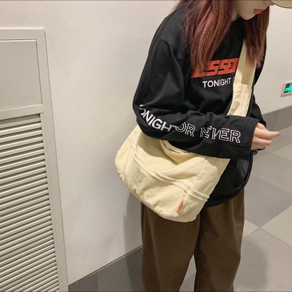 Messenger Bag Indkøbstaske SORT black
