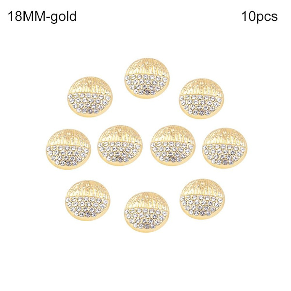 Metallknappar Skjorta Knappar GULD 18MM10ST 10ST gold 18MM10pcs-10pcs