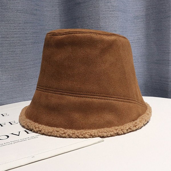 Plysch Bucket Hat Fisherman Cap KHAKI Khaki