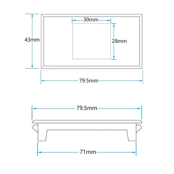 LCD Digital Voltmeter Amperemeter Spänningsström Effektmätare 100V