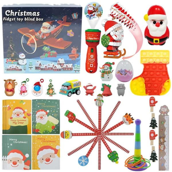 Julekalender Blindboks Sett Juleleker 4 4 4