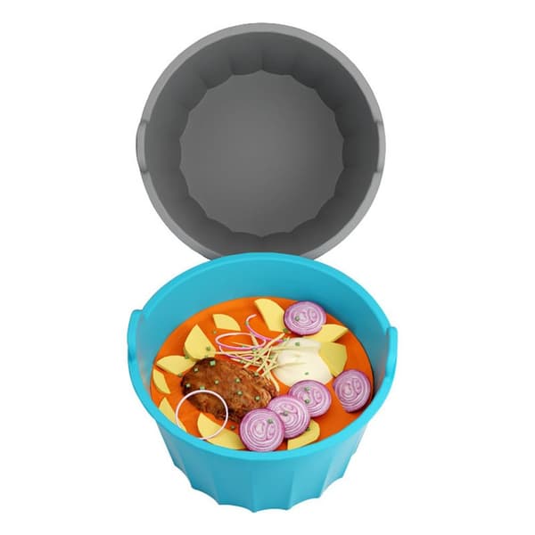 Slow Cooker Liners Slow Cooker Divider Liner HARMAA grey