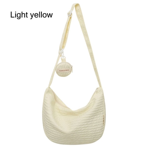 Crossbody-väska för kvinnor Axelväska LJUSGUL Light yellow