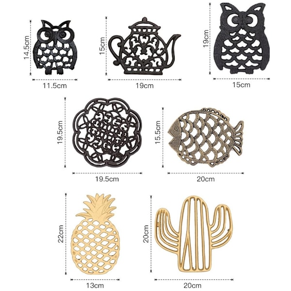 Valurautainen pöytämatto eristetyyny GREAT OWL GREAT OWL Great Owl