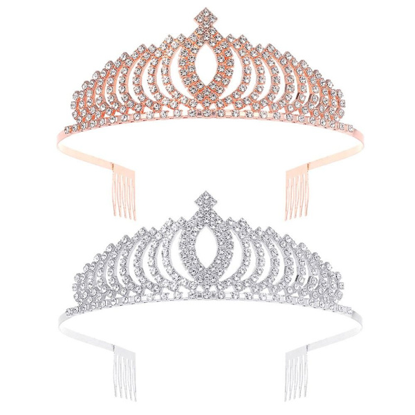 Crown Rhinestone Crown Tiara ROSE GULD Rose gold
