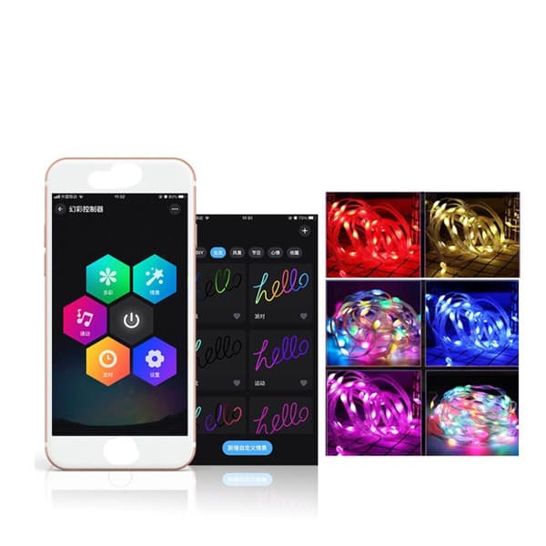 Led musikkkontroller Bluetooth APP-kontroller RGB-lys