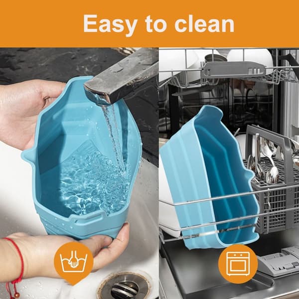 Sammenleggbare Slow Cooker Liners Slow Cooker Divider Liner GRÅ grey