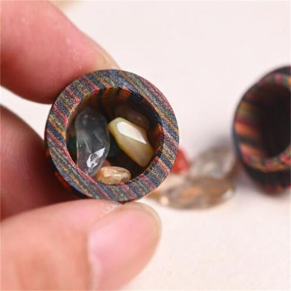 Lääketieteellinen pillerirasia Mini Sandalwood Rescue Pill Case Lääketiede