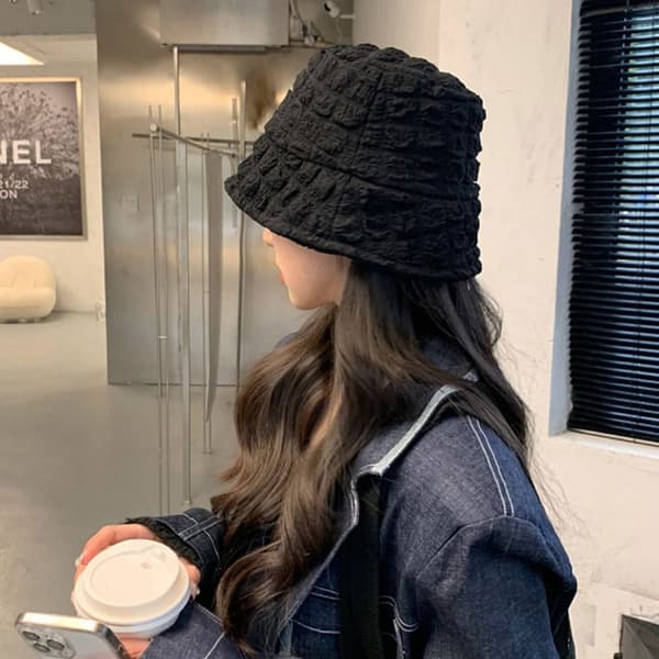 Bucket Hat Beach Cap MUSTA black