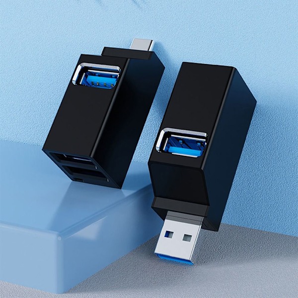 Usb Hub Type-C Splitter TYPE-C HUB GRÅ TYPE-C HUB GRÅ Type-C HUB Grey